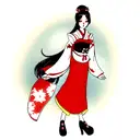 Geisha tattoo design idea