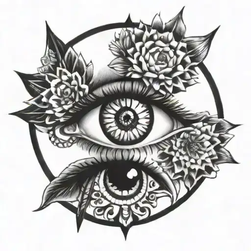 eye popping tattoo design idea