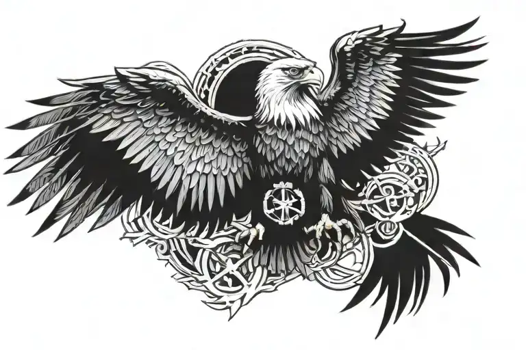 warhammer 40K eagle tattoo design idea