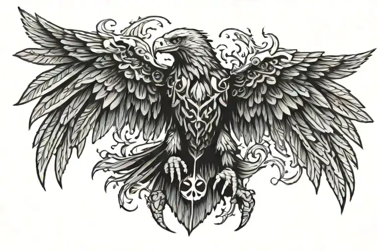 warhammer 40K eagle tattoo design idea