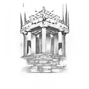 parthenon tattoo design idea