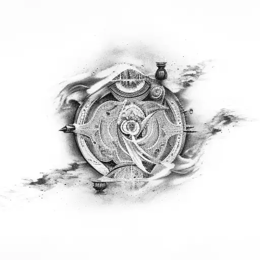 karma Scorpio tattoo design idea