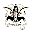 baphomet being summoned  tattoo design idea