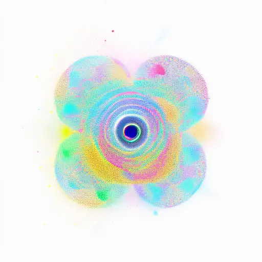 Portal colorful tattoo design idea