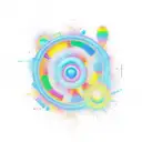 Portal colorful tattoo design idea