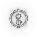 Treble Clef with DNA Music notes  tattoo design idea