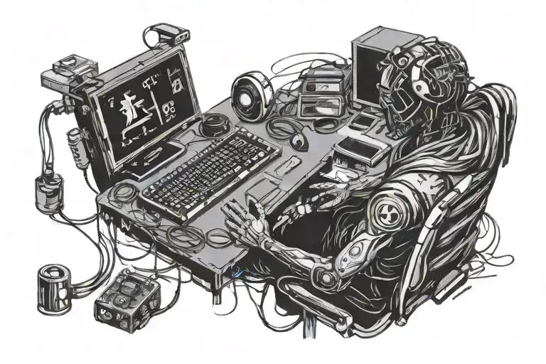 Programmer Hacker Coder tattoo design idea