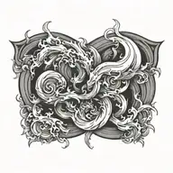 Fire tattoo design idea