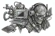 Programmer Hacker Coder tattoo design idea