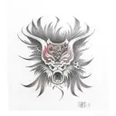 Negative Space Name tattoo design idea