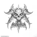 diablo 666 tattoo design idea