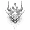 diablo 666 tattoo design idea