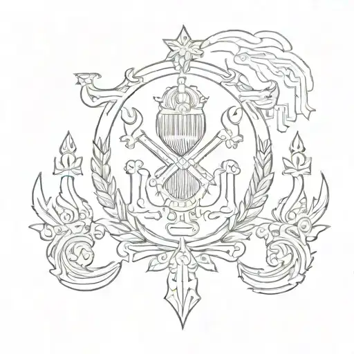 Ukraine symbols, patriotic, tattoo design idea