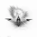 Falke im Sturzflug tattoo design idea