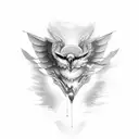 Falke im Sturzflug tattoo design idea