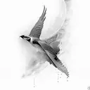 Falke im Sturzflug tattoo design idea