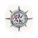 lighthouse, anchor, compass tattoo design idea