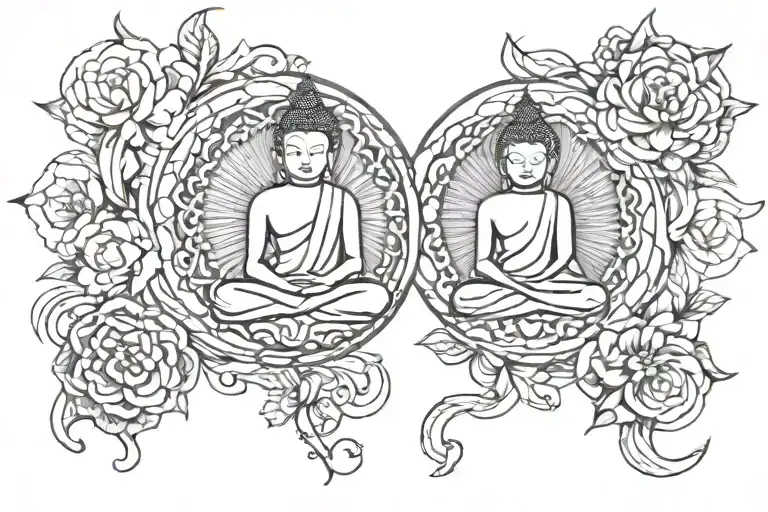 Buddhist inspired tattoo tattoo design idea