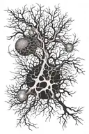 sensory neuron firing tattoo design idea