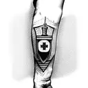ambulance emergency paramedic tattoo design idea