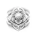 sandcastle tattoo design idea