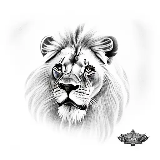 Lion family tattoo design idea