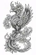 Colombian Phoenix tattoo design idea