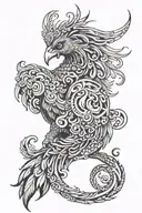 Colombian Phoenix tattoo design idea