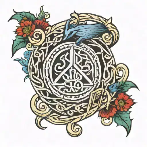Gaelic Scottish clan Hay tattoo design idea