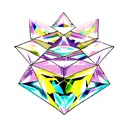 Diamond tattoo design idea