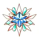 Diamond tattoo design idea