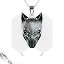 Black panther necklace with design in it tattoo design idea