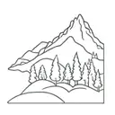 landscape tattoo design idea