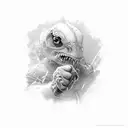 fist  tattoo design idea