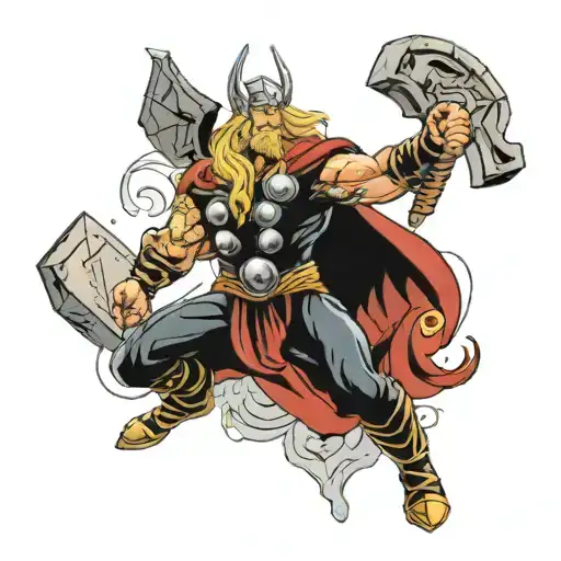 Thor The thundergod tattoo design idea