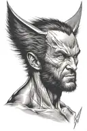 Marvel comics Wolverine  tattoo design idea