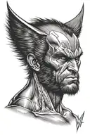 Marvel comics Wolverine  tattoo design idea