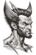 Marvel comics Wolverine  tattoo design idea