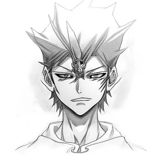 A black and grey sketch of Kurapika's eyes with the Judgement chain reflecting in them tattoo design idea