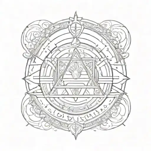 tomorrowland logo tattoo design idea