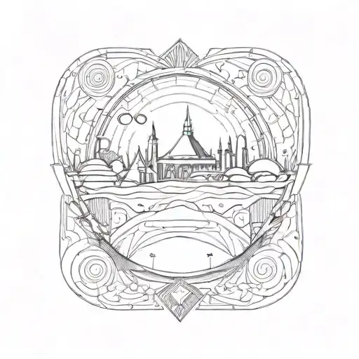 tomorrowland music festival tattoo design idea