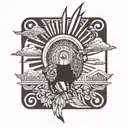 alpaca peru tattoo design idea