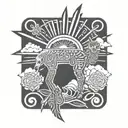 alpaca peru tattoo design idea