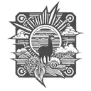 alpaca peru tattoo design idea