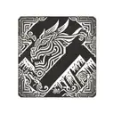 peru inca thunderbolt tattoo design idea