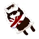 British cat is sleeping tattoo design idea