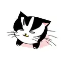 British cat is sleeping tattoo design idea