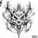 Diablo tattoo design idea
