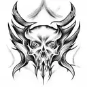 Diablo tattoo design idea