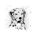 Dalmatian, Rainbow tattoo design idea